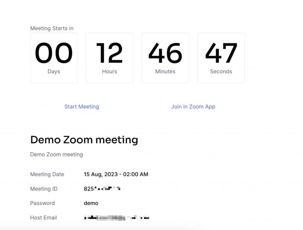 Demo Zoom Meeting – CAPACITACION